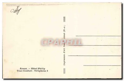 Annot (B.-A.) - Entrada da Cidade - Avenida dos Poplars - Estação de Verão - Alt. 705 m. - ROSIN — Verso