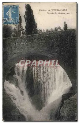 Cascades de Manossargues — Environs de FORCALQUIER — editor não visível