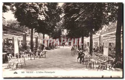 Vichy - A Avenida Principal — editor: J. Allemagne dos Artes Informáticas, Strasbourg — n° de série 169