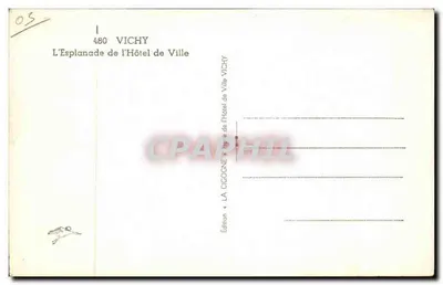 Vichy — Esplanada Hotelu de Ville — Wydawnictwo Hotelu de Ville Vichy — Rewers