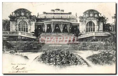 Vichy - O Casino - Bilhete postal antigo