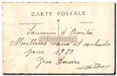 Soldado em uniforme — estúdio — J. SERENI, Bordeaux — Verso