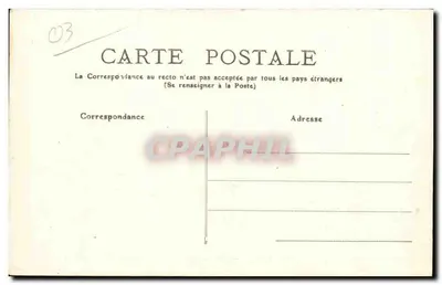 Montluçon — Stare zamki i kaserny — Librairie F. Pointud. Montluçon — Rewers