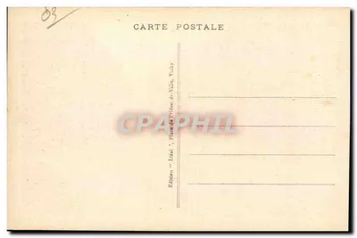 Montluçon - La Sous Préfecture et le Théâtre — Édition Idéal, Vichy — Verso