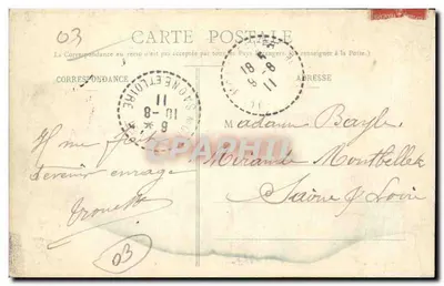 Vichy — Promenada dawnego Parku — Wydawca P. B., Vichy — Rewers