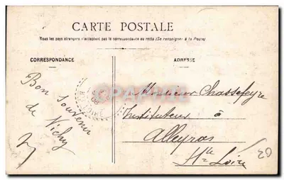 Vichy — Vista della stazione — E.A. Paris, numero di serie non visibile — Verso