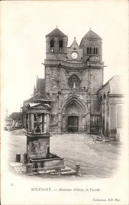 SOUVIGNY — Antiga Abadia, a Fachada — Coleções ND Phot