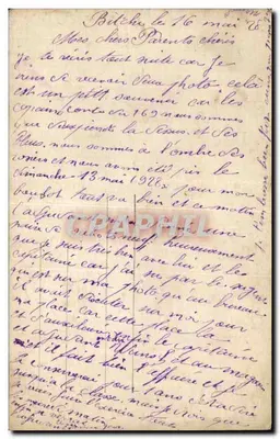Grupa żołnierzy — 169 au jus ! — Bitcha, 16 maja 1928 — Rewers