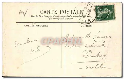 Vichy — Cercle Internacional — L.L. — Verso