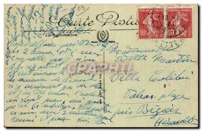 Vichy — O Hotel do Havre e de New-York — LL. — Verso