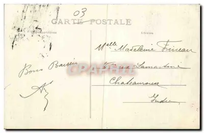 Powrót z pól — Le Bourbonnais — Wydawca nieznany, nr 3075 — Rewers
