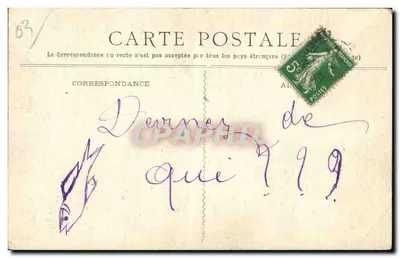 Vichy — O Casino — editor desconhecido, n° de série 83 — Verso
