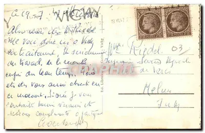 Vichy - A Restauração — Éd. Librairie du Casino de Vichy, n° 123 — Verso