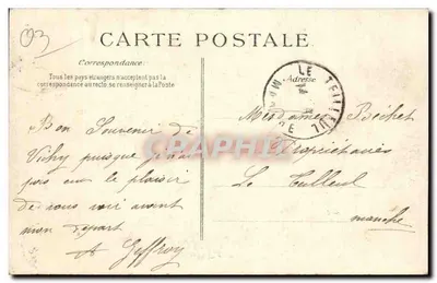 VICHY — Galeria zamknięta, w kierunku Pałacu Źródeł — VD C n°2634 — Rewers