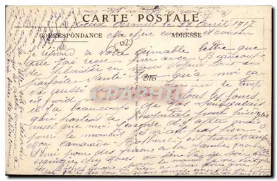 Widok części wybrzeża Pasly, gdzie niemieccy żołnierze się uchowali — Wojna 1914-1916 — N° 6 — Soissons (Aisne) — Rewers