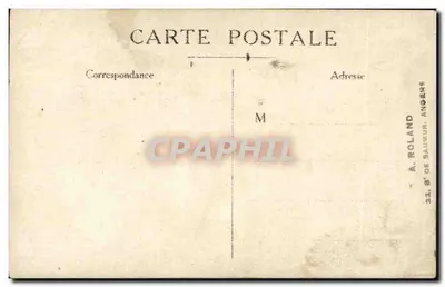 Soldado em uniforme — estúdio — A. Roland, Angers — Verso