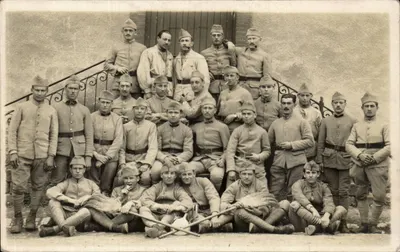 Soldats du 1er régiment de l'Armée de l'Angleterre — Toul, 1923 — Carte postale