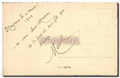 Soldado em uniforme — Mayence, 1922 — Marcel, Peça 1253 — Verso