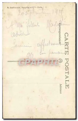 Grupo de soldados — França — R. Guilleminot, Bæspling & Cie — Paris — Verso