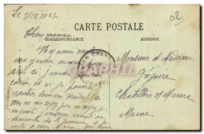 Château-Thierry — Nascimento de Jean de la Fontaine — Ehrhard, fot. Château-Thierry — Verso