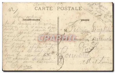 Brug van Vic-sur-Aisne — vernietigd door Duitsers tijdens hun terugtocht — A. Richard, 84, faub. du Temple, Parijs — Achterkant