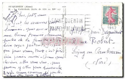 Saint-Quentin — Kerk (gebouwd tussen 1230 en de 15e eeuw) — Graphphil — Achterkant