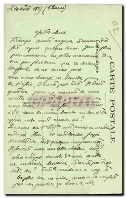 Campamento de SISSONNE (Aisne) — La Comida bajo la tienda — Ruet jeune, fot.-edit. — Reverso