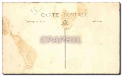 Saint-Quentin — Plein van de Achtentwintig Oktober en de Dampbaden — uitgever L.B. Belin — Achterkant