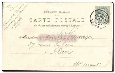Laon — Katedra — F. Barnaud, fotograf, wydawca w Laon, nr 4 — Rewers