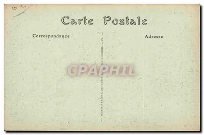 Coucy-le-Château — Binnenruïnes van het Kasteel — Uitgever: Frémis & Cie, Parijs — Achterkant