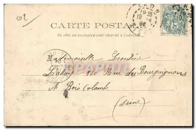 Laon — Montée du Funiculaire — éditeur F. Barrault, Laon (d’après) — Achterkant
