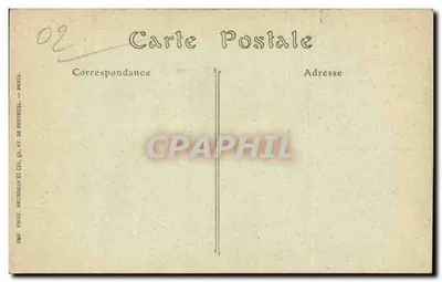 Soissons — Ruinen und Abriss der Schokoladen- und Konfiseriefabrik Bruillet, rue de la Buerie — Imp. Phot. Neurden et Cie, 32, av. de Bréteuil, Paris — Rückseite