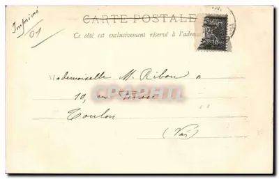 Bressane — kobieta w tradycyjnym stroju — D. Daval, Bourg (Ain) — Rewers
