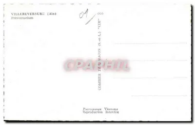 Villereversure (Ain) — Prévëntorium (CIM) — Fotografia Combier — Rewers