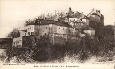 Estrada de Belley para Yenne — Forte Pierre-Châtel — Livraria Compagnon, Belley