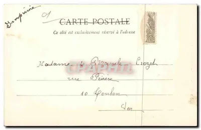 Bressańska kobieta — Louis Moutbarbon, wydawca, ul. Mervière, Bourg (Ain) — Rewers