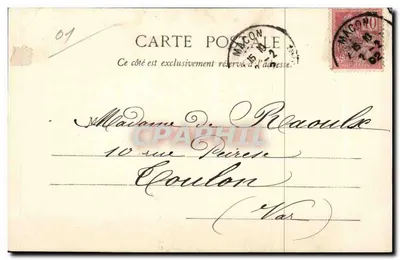 Kobieta w stroju tradycyjnym — Macéron, 14 lutego 1902 — Bressane — Rewers