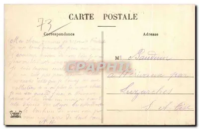 San Juan de Maurienne — Ruta de los Arves — editor L. BERTAUD, n° 3052 — Reverso