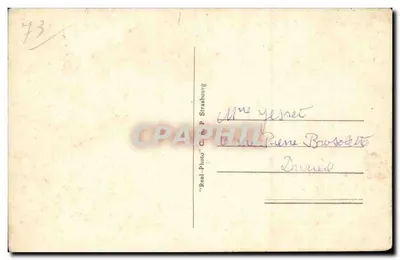 As curvas e rochas da Gouquelle — Strasbourg — 'Real-Photo' G. P. Strasbourg, n°16 — Verso