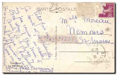 Flumet no inverno e os Aravis — Saboia — C. Pettex, Fot. Édit. Val d'Arly — Verso