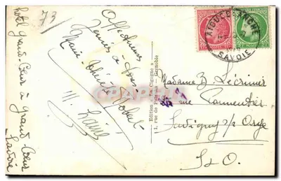 La Lechère Les Bains — Établissement Thermal et Hôtel Radiana — Cig — n° 9029 — Verso