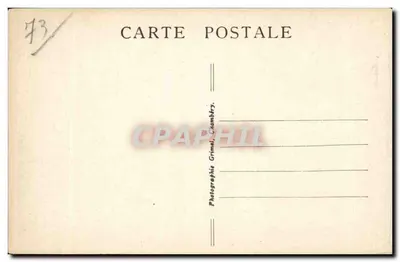Les Charmettes — Lado dos Jardins — La Savoie Touristique, n°1075 — Verso