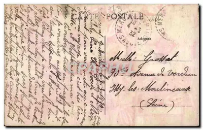 Mercury-Gimilly — Vue du chef-lieu et l'Hôtel Beau Séjour, éditeur imprimeur non visible — Verso