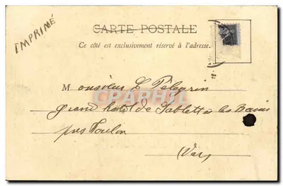 Esposizione del 1900 - Il Trocadéro — A. Telle, Parigi — Verso