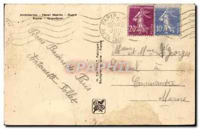 La Vieille France — Danses sur la Place du Village — Exposition Internationale Paris 1937 — Parc d'Attractions — n° 127 — Rewers