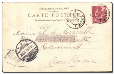 Exposição Universal de 1900 — Pavilhões de Mônaco e da Suécia — Editor P. S. & D. Delton fot. n° 889 — Verso