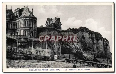 VEULES-les-ROSES (Seine-Inf.) — A Terrasse e o Casino