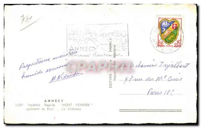 Anneyce - Il Porto - Il Castello — Edizione Annecy — Verso