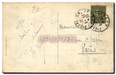 Annecy — As Velhas Prisões e os Canais — AM. PABOUP, ANNECY, n°29 — Verso