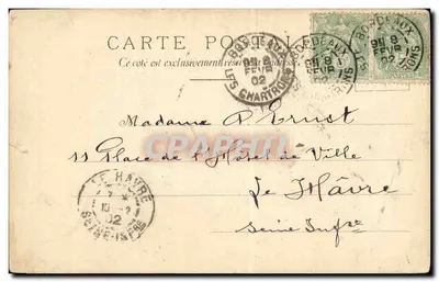 París - Exposición Universal 1900 - El Viejo París - Tarjeta postal antigua — Reverso